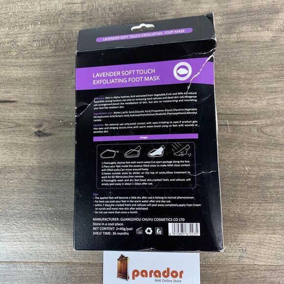 2 Pairs Exfoliating Peel Off Foot Mask Remove Hard Dead Skin Callus Soft Feet - Picture 5 of 9